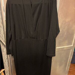 Vintage wool blend Black Women's Dress made in Canada